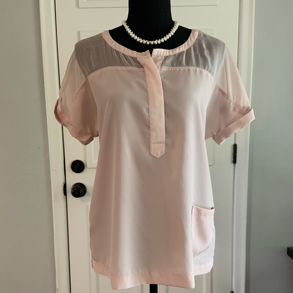 The Limited Blush Short Sleeved Blouse